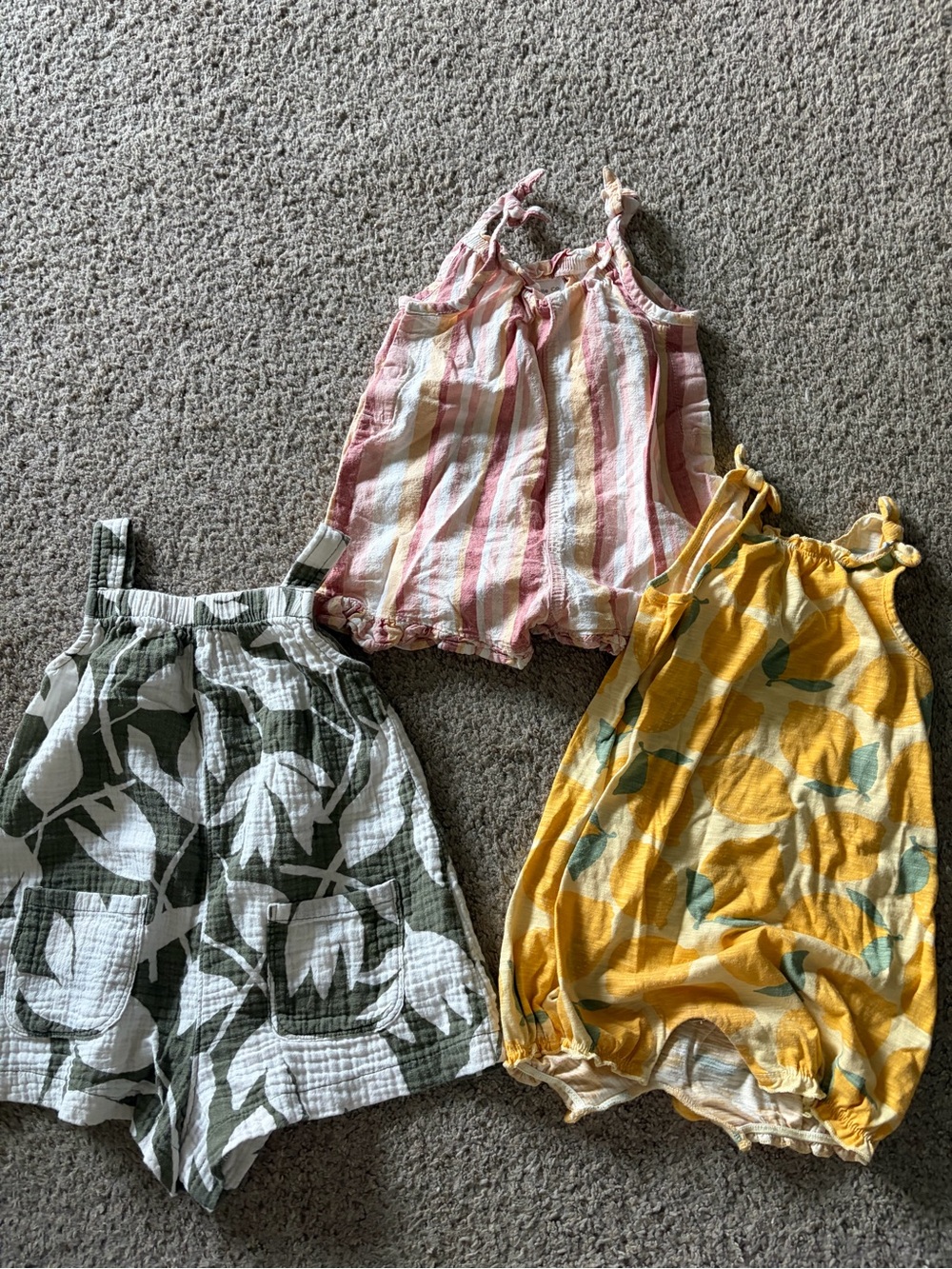 Toddler girl romper bundle